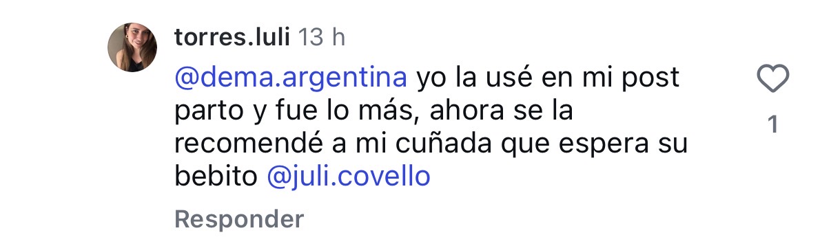 Comentario de mamá 1