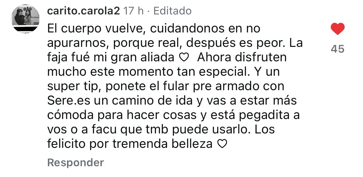 Comentario de mamá 7